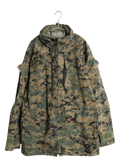 デッドストック 米軍実物 USMC ゴアテックス ジャケット MEDIUM REGULAR 08年製 ECWCS 海兵隊 マーパット デジタル ウッドランド 迷彩 軍物
