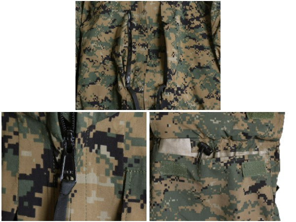 デッドストック 米軍実物 USMC ゴアテックス ジャケット MEDIUM REGULAR 08年製 ECWCS 海兵隊 マーパット デジタル ウッドランド 迷彩 軍物