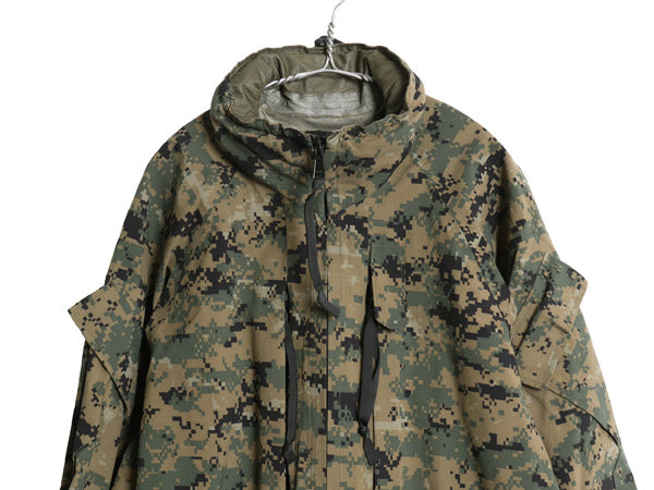 デッドストック 米軍実物 USMC ゴアテックス ジャケット MEDIUM REGULAR 08年製 ECWCS 海兵隊 マーパット デジタル ウッドランド 迷彩 軍物