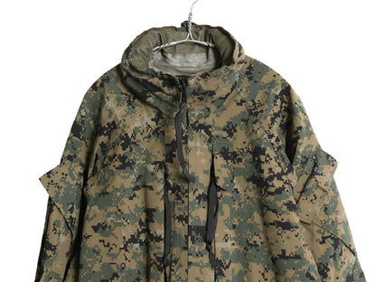 デッドストック 米軍実物 USMC ゴアテックス ジャケット MEDIUM REGULAR 08年製 ECWCS 海兵隊 マーパット デジタル ウッドランド 迷彩 軍物