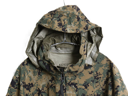 デッドストック 米軍実物 USMC ゴアテックス ジャケット MEDIUM REGULAR 08年製 ECWCS 海兵隊 マーパット デジタル ウッドランド 迷彩 軍物