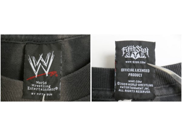 00s WWE トリプルH 両面 プリント Tシャツ メンズ XL / 古着 オールド オフィシャル プロレス アメプロ WWF グラフィック 大きいサイズ 黒