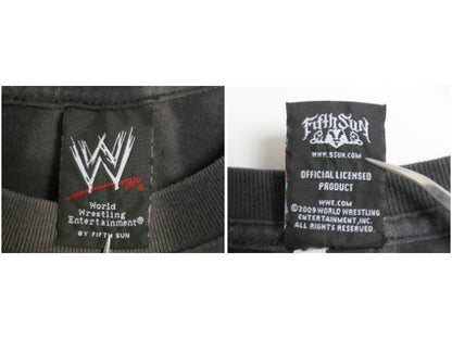 00s WWE トリプルH 両面 プリント Tシャツ メンズ XL / 古着 オールド オフィシャル プロレス アメプロ WWF グラフィック 大きいサイズ 黒