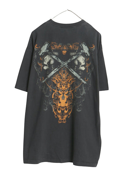 00s WWE トリプルH 両面 プリント Tシャツ メンズ XL / 古着 オールド オフィシャル プロレス アメプロ WWF グラフィック 大きいサイズ 黒