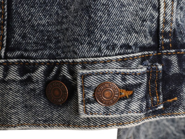 80s USA製 リーバイス 70507 0227 ケミカルウォッシュ デニム ジャケット メンズ L ヴィンテージ Levis ジージャン ジャンパー トラッカー