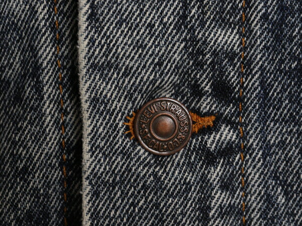 80s USA製 リーバイス 70507 0227 ケミカルウォッシュ デニム ジャケット メンズ L ヴィンテージ Levis ジージャン ジャンパー トラッカー