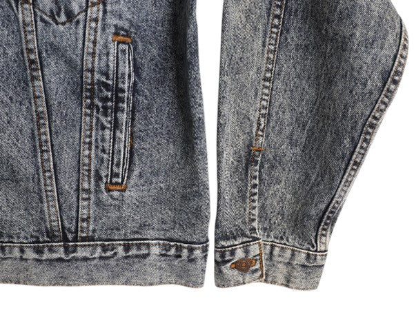 80s USA製 リーバイス 70507 0227 ケミカルウォッシュ デニム ジャケット メンズ L ヴィンテージ Levis ジージャン ジャンパー トラッカー