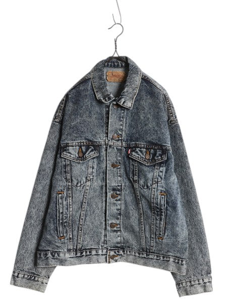 80s USA製 リーバイス 70507 0227 ケミカルウォッシュ デニム ジャケット メンズ L ヴィンテージ Levis ジージャン ジャンパー トラッカー