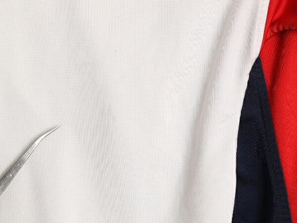 90s ナイキ フルジップ トラック ジャケット メンズ L 初期 銀タグ オールド NIKE ジャージ ハイネック ストレッチ ブルゾン ジャンパー 白