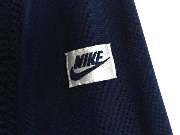 90s ナイキ フルジップ トラック ジャケット メンズ L 初期 銀タグ オールド NIKE ジャージ ハイネック ストレッチ ブルゾン ジャンパー 白