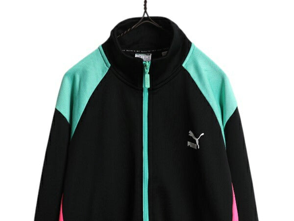 プーマ フルジップ トラック ジャケット レディース XXL メンズ L 程/ ジャージ ストレッチ ハイネック ブルゾン ジャンパー 大きいサイズ