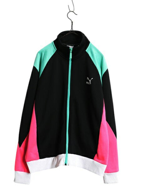 プーマ フルジップ トラック ジャケット レディース XXL メンズ L 程/ ジャージ ストレッチ ハイネック ブルゾン ジャンパー 大きいサイズ