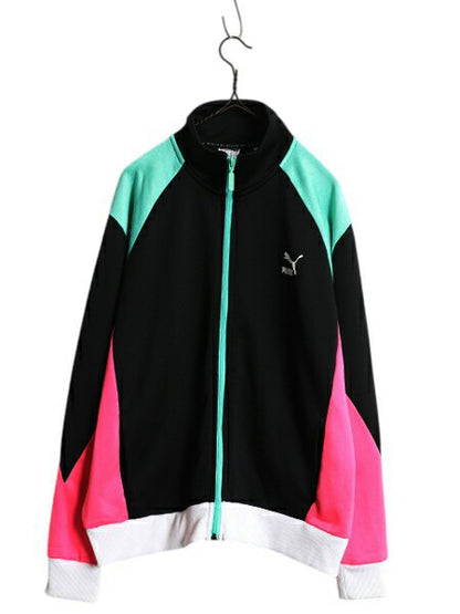 プーマ フルジップ トラック ジャケット レディース XXL メンズ L 程/ ジャージ ストレッチ ハイネック ブルゾン ジャンパー 大きいサイズ