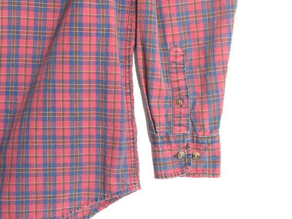 90s ドッカーズ リーバイス チェック 長袖 シャツ メンズ M / 古着 90年代 オールド LEVIS DOCKERS ポケット付き マルチカラー 総柄シャツ