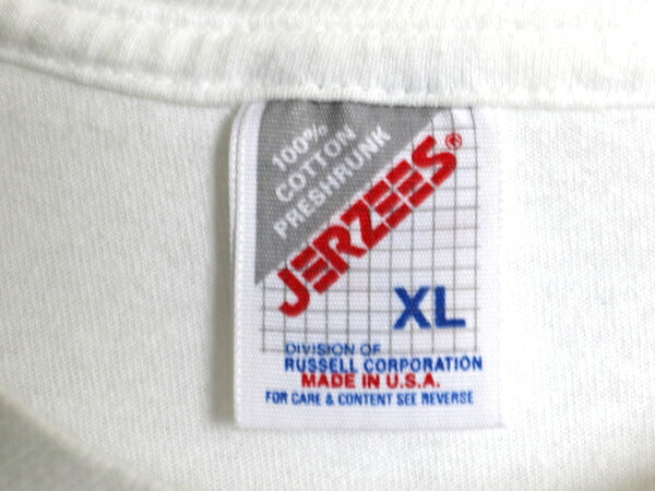 90s USA製 ジョーク メッセージ プリント Tシャツ メンズ レディース XL / オールド グラフィック アート ヘビーウェイト 大きいサイズ 白