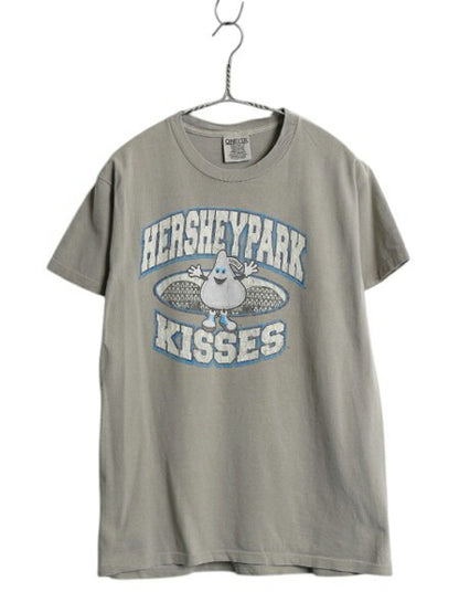 90s ハーシーズ キャラクター イラスト プリント Tシャツ レディース M 程 オールド 企業物 当時物 グラフィック シングルステッチ ONEITA
