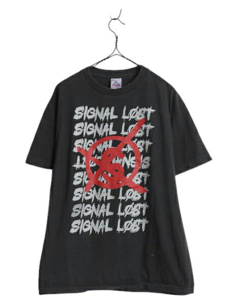 00s バンド ロゴ プリント Tシャツ メンズ レディース M / 古着 オールド ロック パンク ハードコア 音物 音楽 イラスト ヘビーウェイト 黒