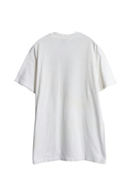 90s USA製 ジョーク メッセージ プリント Tシャツ メンズ M / オールド グラフィック イラスト シングルステッチ ヘビーウェイト ホワイト
