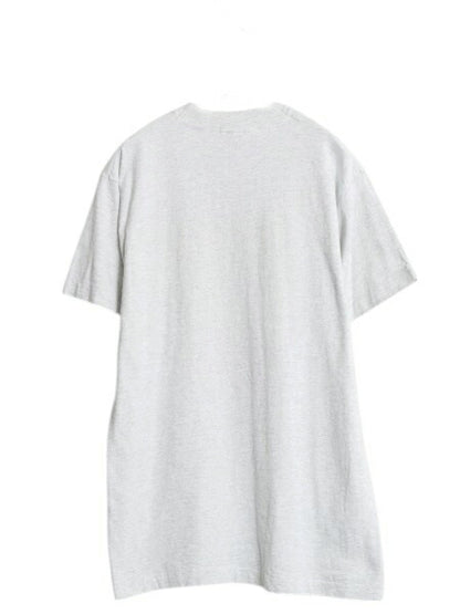 90s USA製 恐竜 キャラクター イラスト プリント Tシャツ メンズ M オールド アート シングルステッチ グラフィック ヘビーウェイト グレー