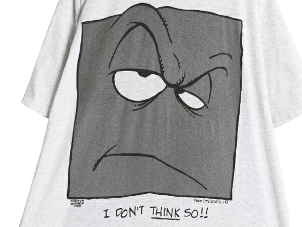 90s FREEZE キャラクター プリント Tシャツ メンズ XXL / オールド アート イラスト グラフィック メッセージ ヘビーウェイト 大きいサイズ