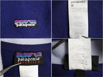 パタゴニア シンチラ マースピアル フリース ジャケット レディース L 古着 10年製 Patagonia アウトドア プルオーバー ハーフジップ 廃盤