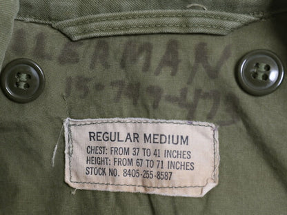 60s 米軍実物 US ARMY M-51 フィールド ジャケット MEDIUM REGULAR 61年製 ヴィンテージ ミリタリー アーミー 軍物 M51 ジャンパー カーキ