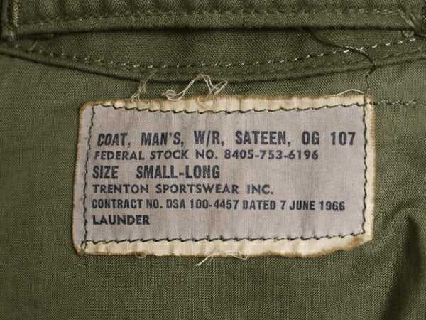 60s 米軍実物 USAF フィールド ジャケット SMALL LONG / 66年製 ヴィンテージ 空軍 エアフォース キャトル ショールカラー ヘチマ ブルゾン