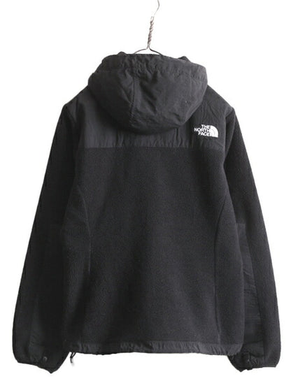 ノースフェイス フード付き デナリ ジャケット レディース S The North Face Denali フリース パーカー ジャンパー アウトドア ブルゾン 黒