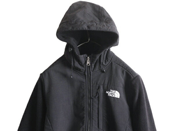 ノースフェイス フード付き デナリ ジャケット レディース S The North Face Denali フリース パーカー ジャンパー アウトドア ブルゾン 黒