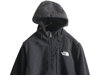 ノースフェイス フード付き デナリ ジャケット レディース S The North Face Denali フリース パーカー ジャンパー アウトドア ブルゾン 黒