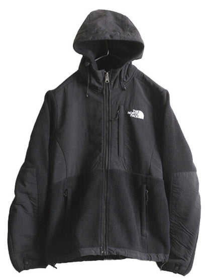 ノースフェイス フード付き デナリ ジャケット レディース S The North Face Denali フリース パーカー ジャンパー アウトドア ブルゾン 黒