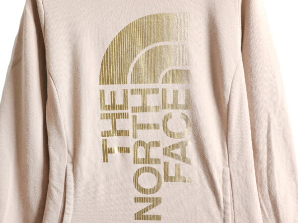 ノースフェイス プリント スウェット フード パーカー レディース S / The North Face トレーナー 裏起毛 プルオーバー アウトドア 2トーン