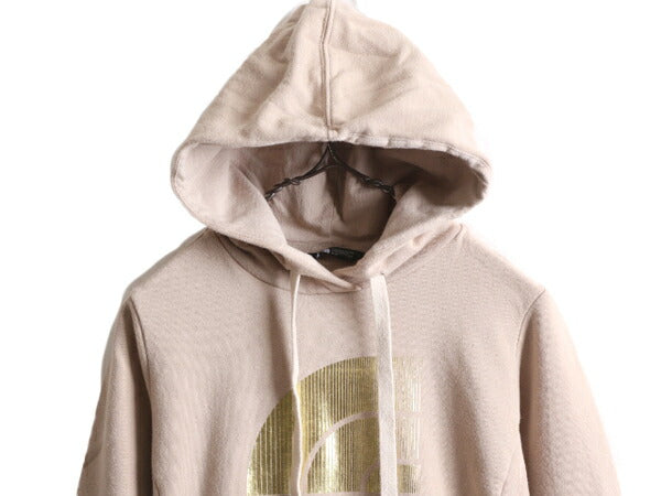 ノースフェイス プリント スウェット フード パーカー レディース S / The North Face トレーナー 裏起毛 プルオーバー アウトドア 2トーン