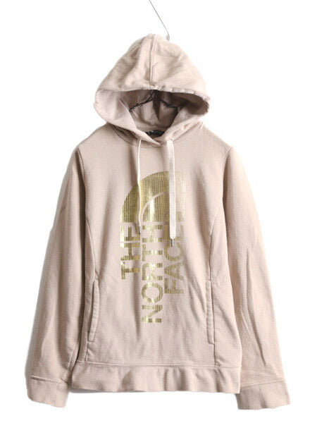 ノースフェイス プリント スウェット フード パーカー レディース S / The North Face トレーナー 裏起毛 プルオーバー アウトドア 2トーン