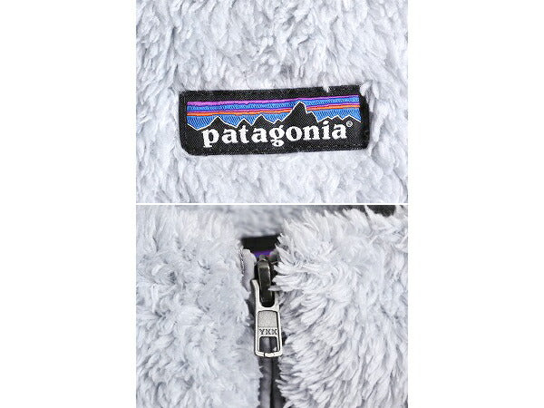 15年製 パタゴニア ロスガトス フリース ベスト レディース M 古着 Patagonia 毛長 パイル ボア 重ね着 フルジップ アウトドア ハイネック