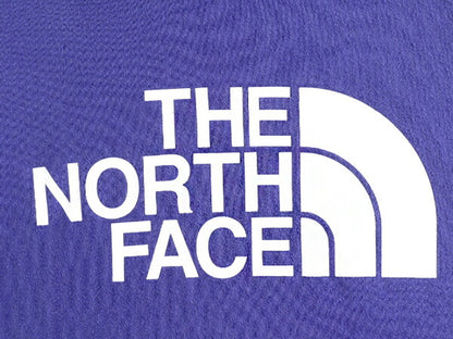 ノースフェイス プリント スウェット フード パーカー メンズ M 古着 The North Face プルオーバー 裏起毛 トレーナー アウトドア 薄手 青