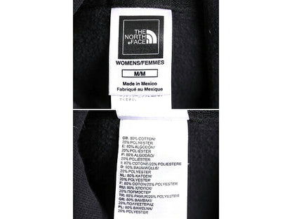 ノースフェイス プリント スウェット フード パーカー レディース M The North Face プルオーバー 裏起毛 トレーナー ブラック アウトドア