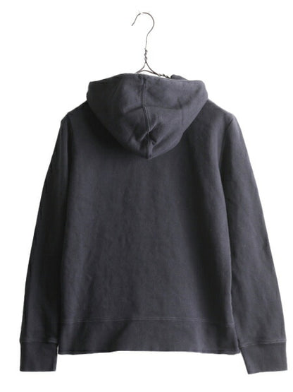 ノースフェイス プリント スウェット フード パーカー レディース M The North Face プルオーバー 裏起毛 ブラック トレーナー アウトドア