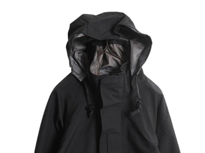 18年製 米軍実物 USN ネイビー ゴアテックス ジャケット SMALL XX-SHORT NAVY CWP 収納 フード パーカー マウンテンパーカー 無地 ブラック