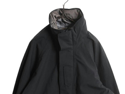 18年製 米軍実物 USN ネイビー ゴアテックス ジャケット SMALL XX-SHORT NAVY CWP 収納 フード パーカー マウンテンパーカー 無地 ブラック