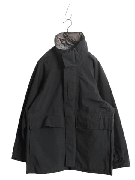 18年製 米軍実物 USN ネイビー ゴアテックス ジャケット SMALL XX-SHORT NAVY CWP 収納 フード パーカー マウンテンパーカー 無地 ブラック