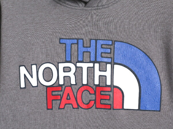 ノースフェイス プリント スウェット フード パーカー メンズ S / The North Face プルオーバー トレーナー 裏起毛 薄手 アウトドア 星条旗