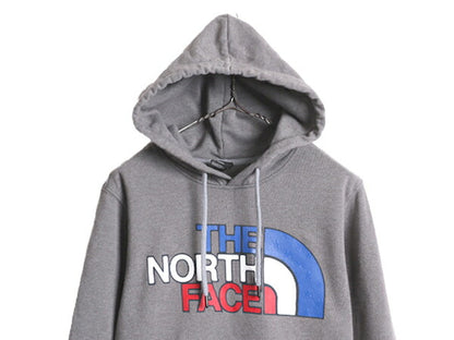 ノースフェイス プリント スウェット フード パーカー メンズ S / The North Face プルオーバー トレーナー 裏起毛 薄手 アウトドア 星条旗