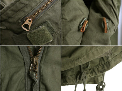 70s 80s USA製 ALPHA INDUSTRIES 社製 M-65 フィールド ジャケット X-SMALL REGULAR / 民間 ヴィンテージ アルファ ミリタリー 3rd ブラス