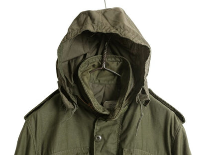 70s 80s USA製 ALPHA INDUSTRIES 社製 M-65 フィールド ジャケット X-SMALL REGULAR / 民間 ヴィンテージ アルファ ミリタリー 3rd ブラス