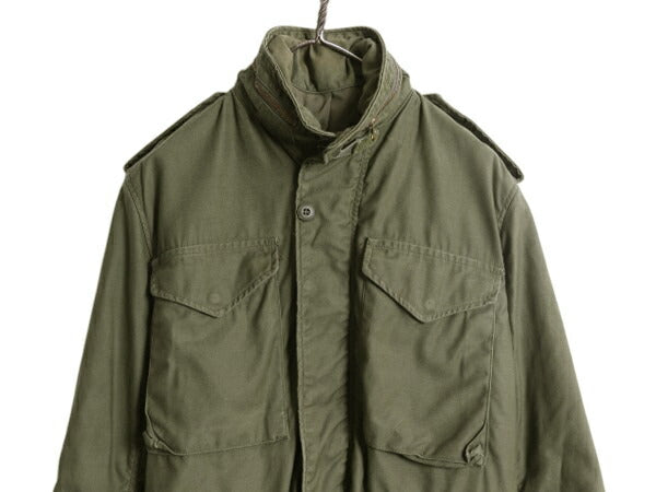 70s 80s USA製 ALPHA INDUSTRIES 社製 M-65 フィールド ジャケット X-SMALL REGULAR / 民間 ヴィンテージ アルファ ミリタリー 3rd ブラス