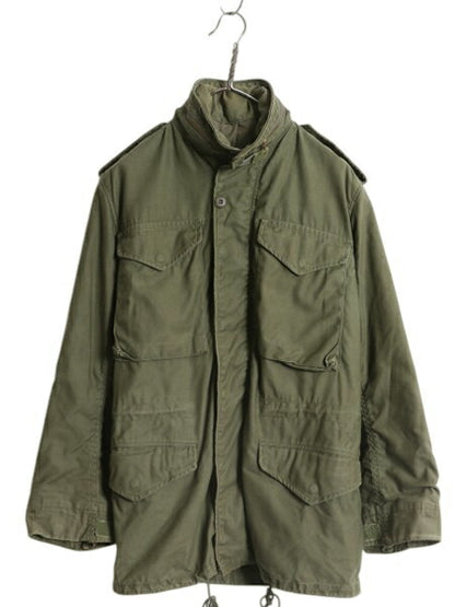 70s 80s USA製 ALPHA INDUSTRIES 社製 M-65 フィールド ジャケット X-SMALL REGULAR / 民間 ヴィンテージ アルファ ミリタリー 3rd ブラス