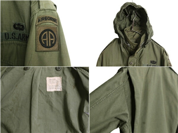 60s ALPHA 社製 米軍実物 US ARMY M-65 フィールド ジャケット SMALL LONG 69年製 ヴィンテージ ミリタリー ジャンパー 軍物 2nd アルミ 緑