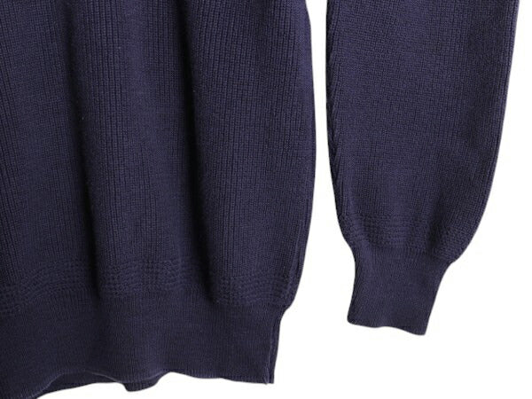 90s USA製 ランズエンド ヘンリーネック コットン ニット セーター メンズ XL / オールド LANDS END モックネック ミリタリー 大きいサイズ