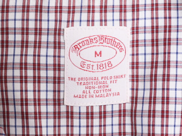 ブルックスブラザーズ チェック ボタンダウン 長袖 シャツ メンズ М / Brooks Brothers コットン ノーアイロン ポケット付き マルチカラー